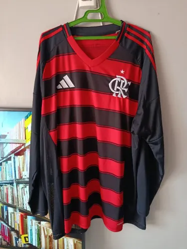 camisa flamengo, manga longa 2xl, impecável, sem detalhes 10/10