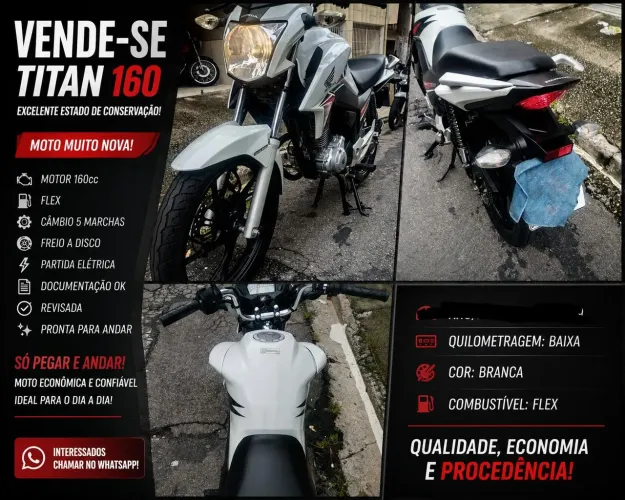 Vende-se Titan 160 flex 2016