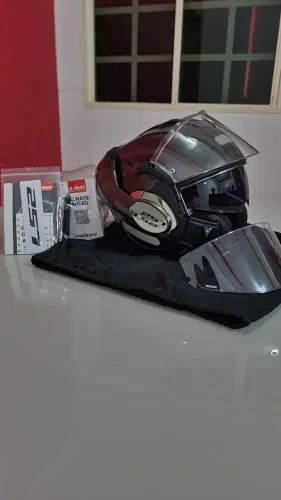 CAPACETE LS2 VALIANT FF399 TITANIUM JEANS 