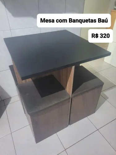 Mesa Banquetas Baú