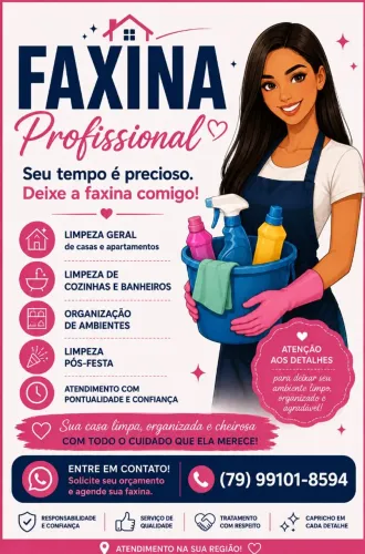 Faxina em Americana e região, agende já