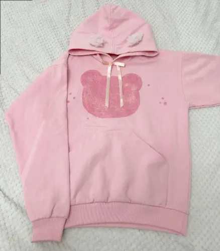 Moletom Sharksock - Orelha de Ursinho e Glitter - Etiqueta G