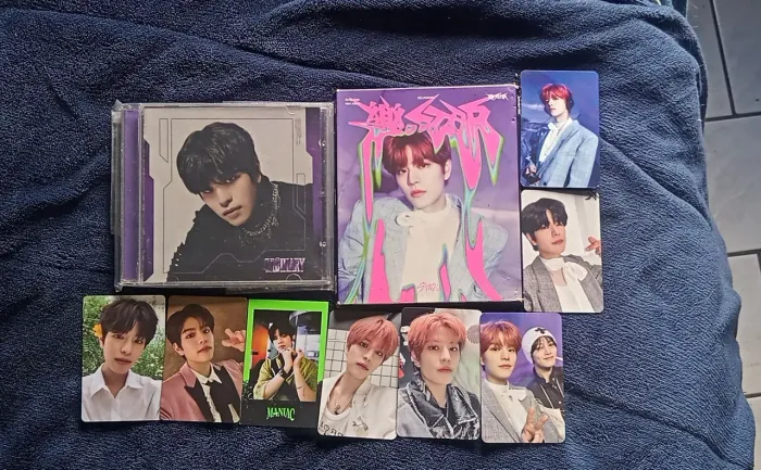 2 albums straykids + 9 photocards oficias do seungmin ( oddinary, seungmin )