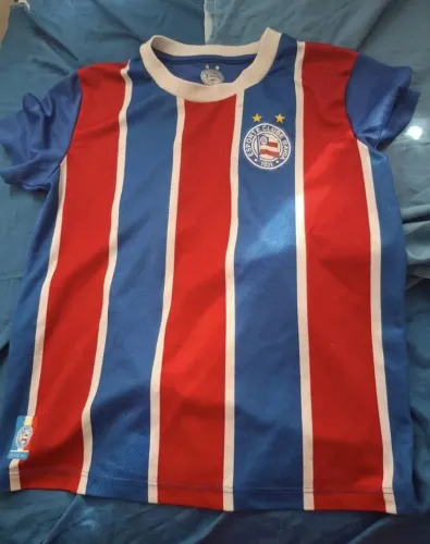 Camisa oficial do Bahia infantil veste 8 a 10 anos usada em bom estado