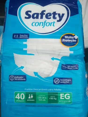 Fraldas safety confort adulto