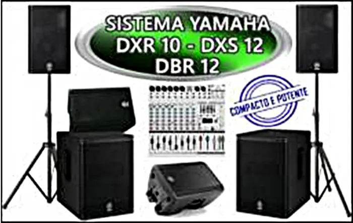 Aluguel de Som para eventos, qualidade Yamaha ( locação ) Caixa Yamaha DXR10, DXS12