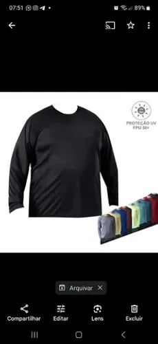 Camisas de proteção UV FPS 50+ plus size unissex 