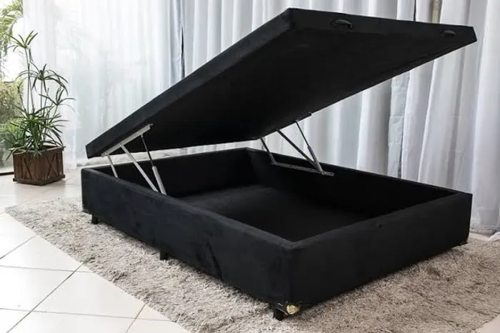 Box Báu Com 4 Pistões a Gás Casal ! Frete Grátis!
