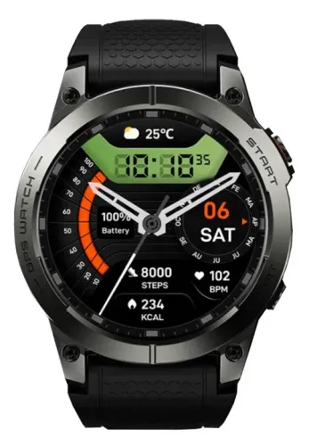 Zeblaze Stratos 3 Pro - GPS, tela amoled, prova d'agua 50m