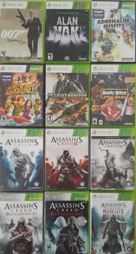 Jogos Xbox 360 mídia física originais 