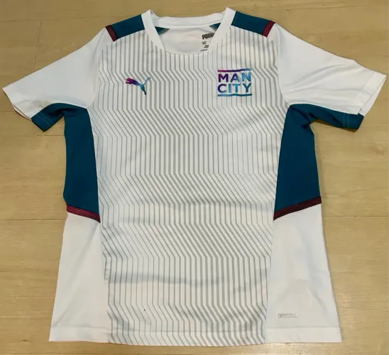Camisa Manchester City Treino 21/22 - Puma - Original - Tam M Infantil