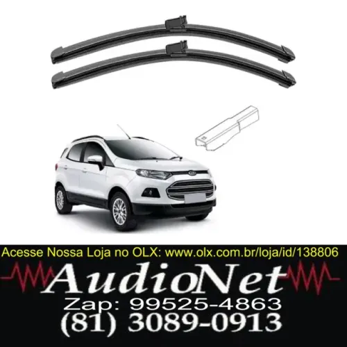 Palhetas Limpador Parabrisa Par Dianteira Ford Ka E Ecosport