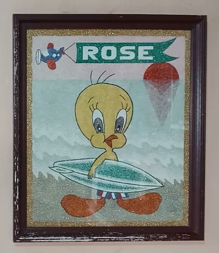Quadro grande do piu-piu 67 x 57 x 3 cm