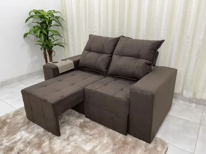 Sofá Retrátil 1,50 cm Espanha Estofados União
