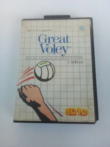 Great Voley original para Master System, com caixa e manual