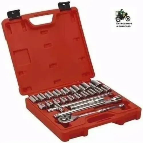 Jogo Soquete Estriado 1/2 10 A 32mm 22 Peças Worker Pro