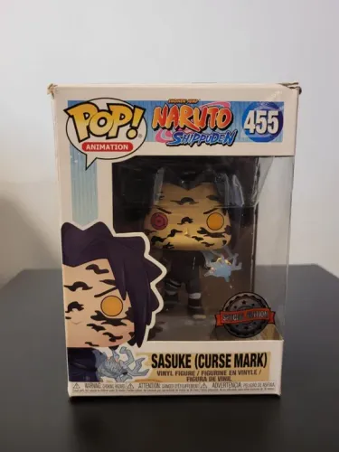 Funko Pop! Naruto Shippuden - Sasuke (Curse Mark) - Edição Especial
