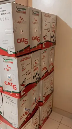 Vendo Cabo UTP Cat 6 LAN Condutti - Novo 100% COBRE