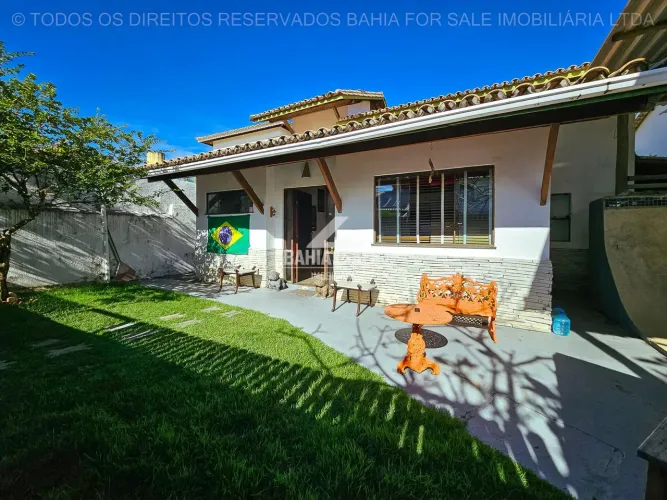Eco Vilas  Casa rústica em Vilas: 150m², 4 quartos, 2 suítes, flat independente e muito ch