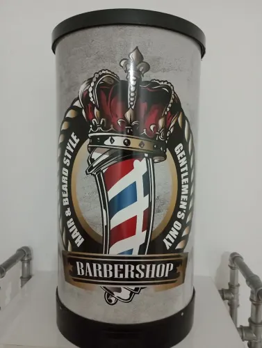 Lixeira para Barbearia - Estilo Rei
