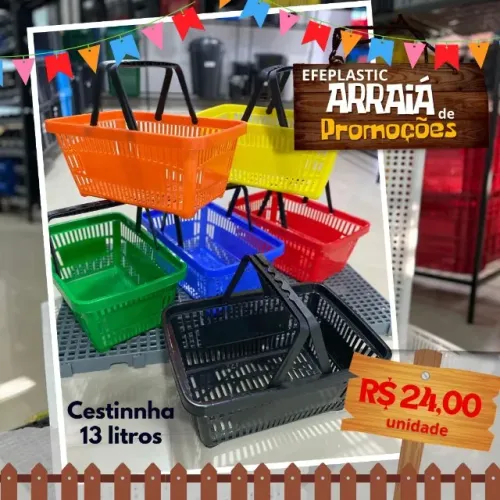 Promoção cestinho 13 litros