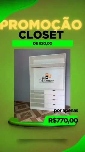 Promoção Closet - R$770,00