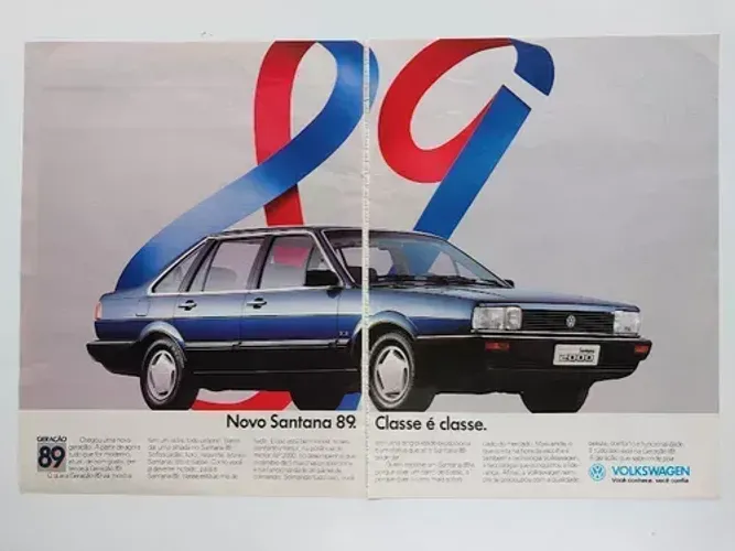 VW Santana ou Quantum - Propaganda original de revista de época - GLS, Sport, 2000