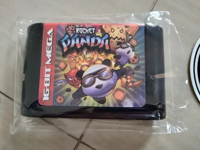 Rocket Panda p/ Mega Drive/Genesis, lançamento, jogo independente - cartucho videogame