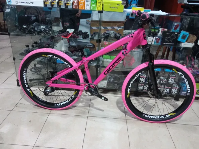 Bicicleta Aro 26 Rosa - Gios 7v v Max Kenda flame 