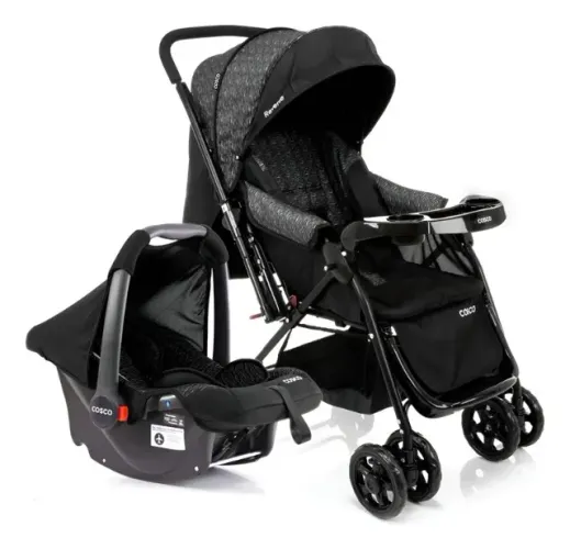 Carrinho Bebê + Bebê Conforto Cosco