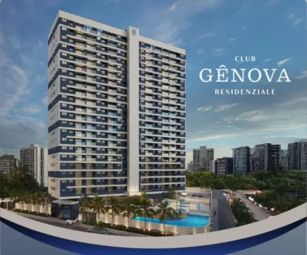 Fachada 100% Revestida- Gênova Residenziale