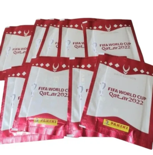 Kit com 5 pacotinhos Copa do Mundo Qatar Versão Suíça 