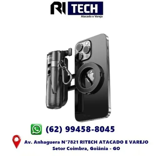 Mini Quadripé Portátil 4 in 1 48CM Tripé Pau de Selfie Portátil