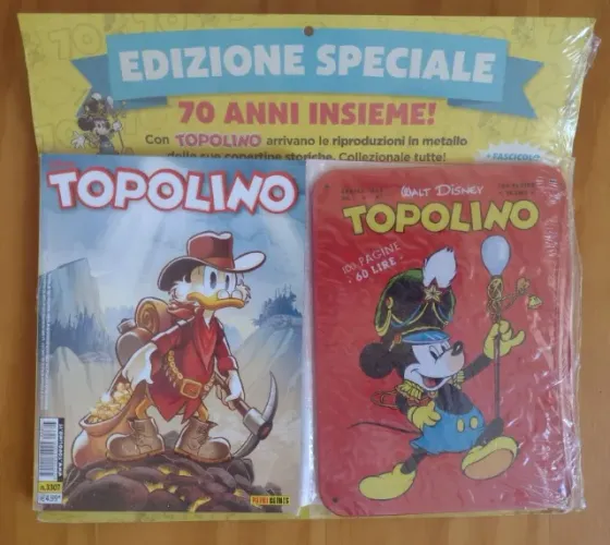 Lote 2 gibis Topolino (com brindes comemorativos)