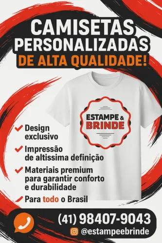 Camisetas Personalizadas de Alta Qualidade - Empresas, Escolas, Clubes, Igreja, Futebol