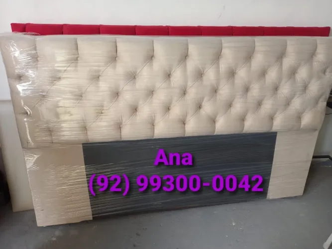 Cabeceira de Cama Estofada Luxuosa