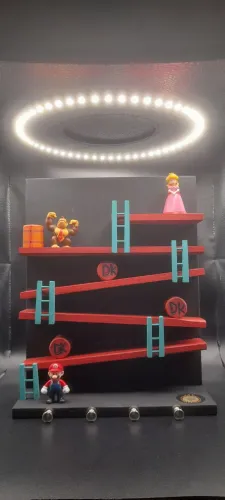 Porta-Chaves Mario Bros Vs Donkey kong - Artesanal e Personalizado