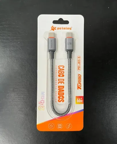 Cabo USB C pra USB C.  20cm 60w