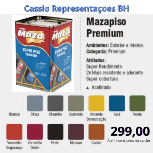 Tinta Maza Piso 18L ? Alta qualidade e performance