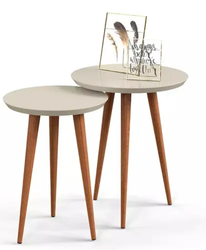 Conjunto de Mesa Lateral Nova 
