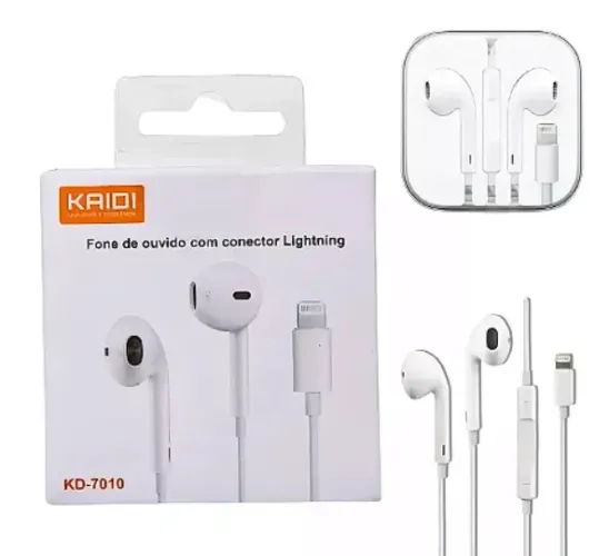 Fone De Ouvido Compativel com iPhone Conexao Direta Kaidi KD-7010