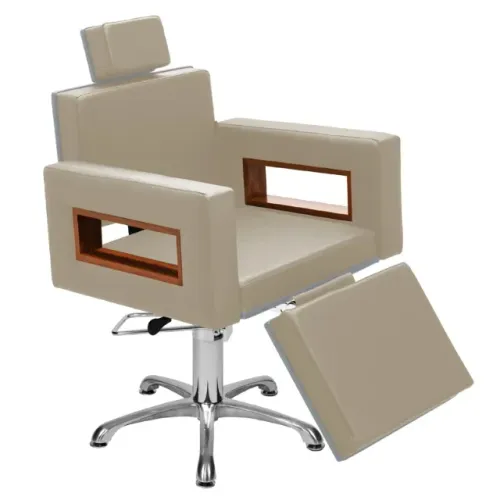 Cadeira de Maquiador Lisboa Reclinável C/Apoio Base Estrela