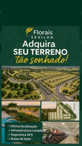 Vende-se terreno com 250m2 no Condomínio Florais Sevilha em Várzea Grande-MT