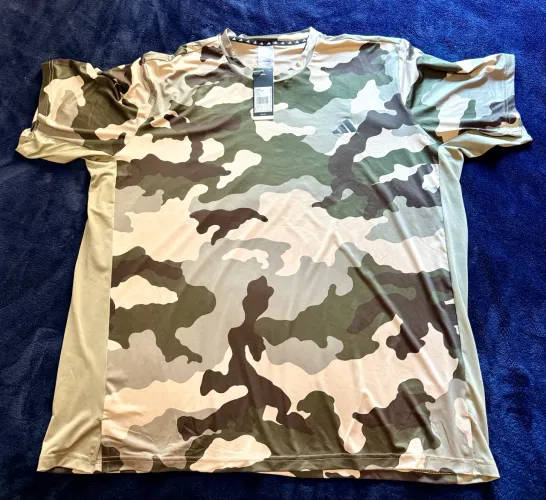 Camiseta Treino ADIDAS Camuflada Original Importada Tamanho 2XL