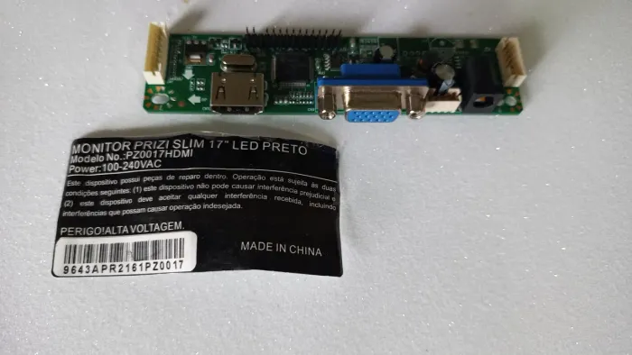 Placa principal para monitor Game modelo TS-MH01H-5V Prizi PZ0017 hdmi