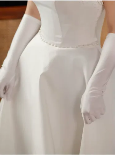 Luva para Noiva - Par de Luva Branca para Casamento