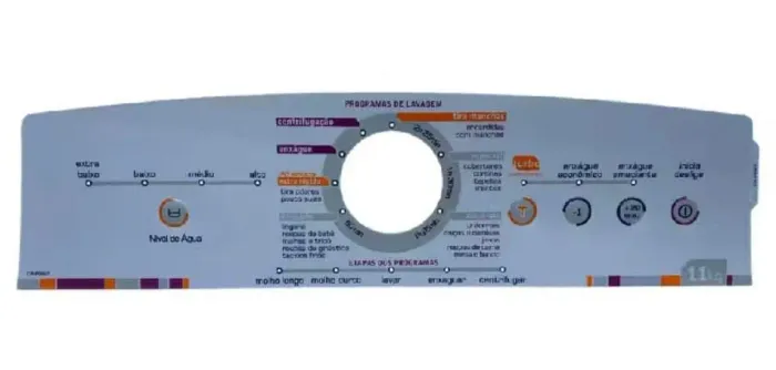 MEMBRANA PAINEL DECORATIVO PARA LAVADORA BWL11A 11KG CP