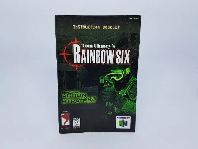 Apenas O Manual - Tom Clancy´s - Rainbow Six - Nintendo 64 - ( Usa )