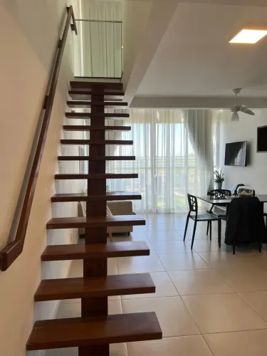 Belíssimo  Apartamento  Loft no The Coral  Lago Doce Vista  Mar