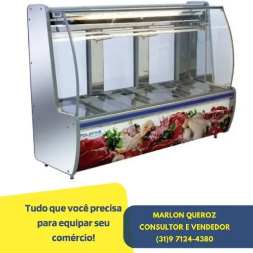 Balcão de Açougue 2M PoloFrio Inox 220v